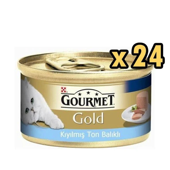 Gourmet Gold Kıyılmış Ton Balıklı Kedi Konservesi 85 Gr x 24 Adet ürün görseli 1