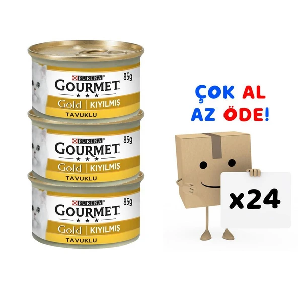 Gourmet Gold Tavuklu Kıyılmış Kedi Konservesi 85 Gr 24'lü Paket ürün görseli 1