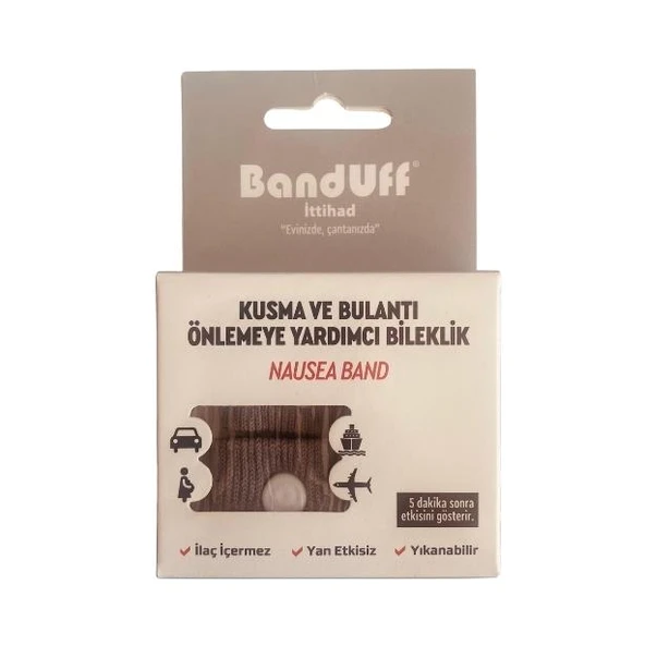 Banduff Kusma ve Bulantı Önleyici Bileklik - Yetişkin / Gri ürün görseli 1