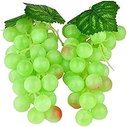 Nettenevime 2li Set Yapay Meyve Yeşil Üzüm Süs Dekoratif Sahte Meyve 15CM ürün görseli 1