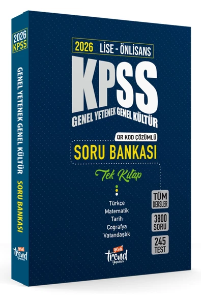 2026 Kpss Ortaöğretim (LİSE) & Önlisans: Tek Kitap Soru Bankası (Tüm Dersler ) ürün görseli 1