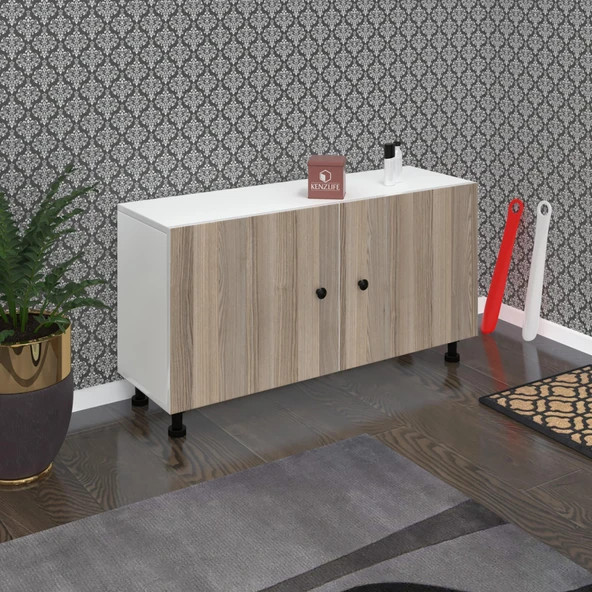 Kenzlife ayakkabılık yemeni3 crdbyz 53*120*32 kapaklı 3 raflı 18 çift ayakkabı kapasitesi ürün görseli 1