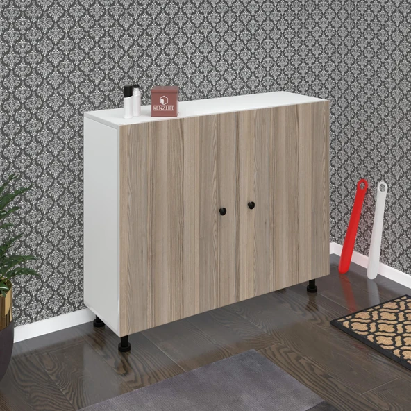Kenzlife ayakkabılık merkub5 crdbyz 83*100*32 kapaklı 5 raflı 25 çift ayakkabı kapasitesi ürün görseli 1