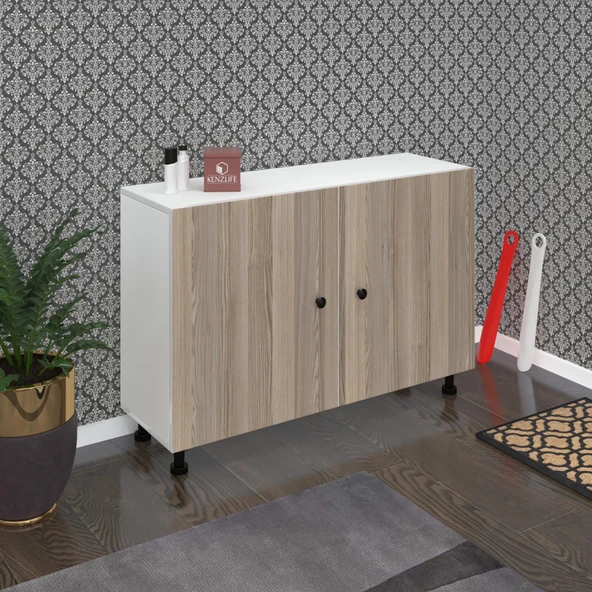 Kenzlife ayakkabılık merkub4 crdbyz 68*100*32 kapaklı 4 raflı 20 çift ayakkabı kapasitesi ürün görseli 1