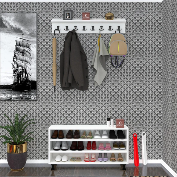 Kenzlife ayakkabılık fotin3 byz 53*100*30 kapaksız 3 raflı 15 çift ayakkabı kapasitesi ürün görseli 1