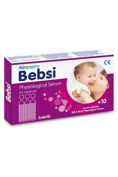 Miraderm Bebsi Physiological Serum 5 ml x 10 Adet ürün görseli 1
