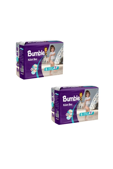 Bumble 5 Numara Junior Külot Bebek Bezi – 64 Adet | 11-18 Kg ürün görseli 1