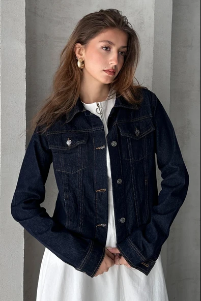 Relaxed Fit Denim Ceket ürün görseli 1