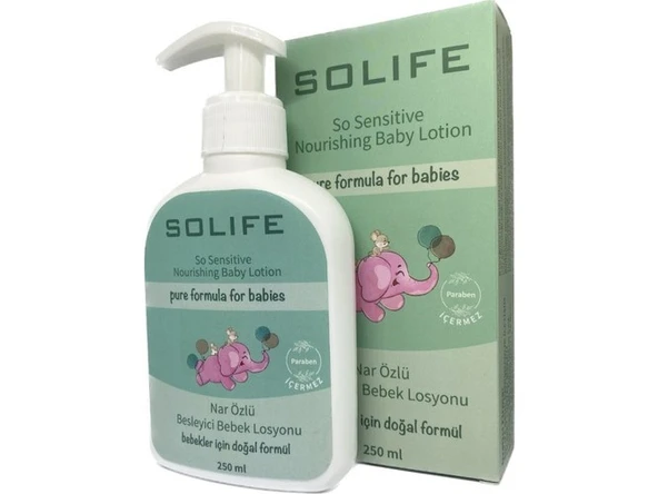 SOLIFE NAR ÖZLÜ BESLEYİCİ BEBEK LOSYONU 250 ML ürün görseli 1