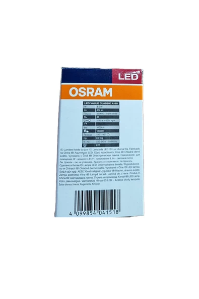 Osram Ledvance 10w E27 2700k Sarı Işık Led Ampul - Resim 4