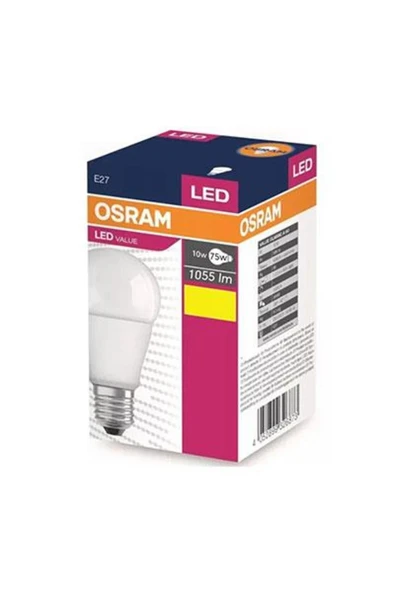 Osram Ledvance 10w E27 2700k Sarı Işık Led Ampul - Resim 2
