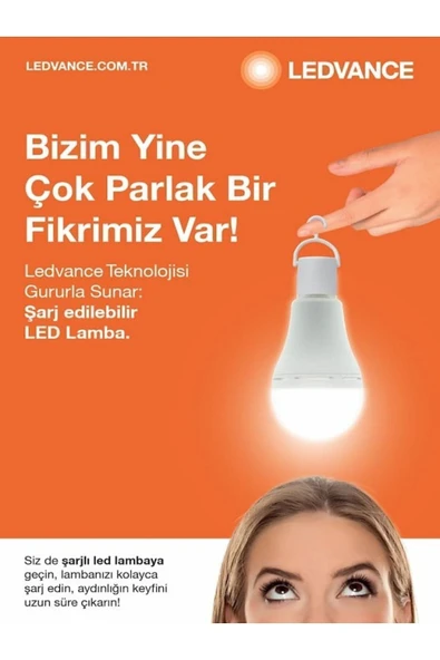 Osram ŞARJLI LEDLAMBA 8W SARI IŞIK - Resim 5