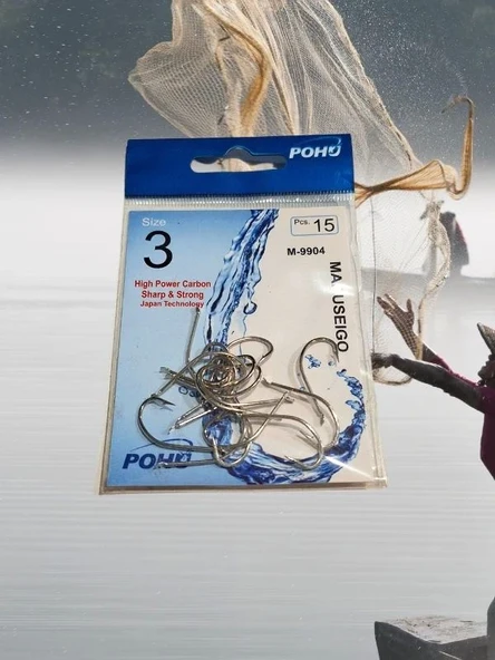 Pohu M-9904 Sb 3/0 10'lu Paket  Olta Iğnesi ürün görseli 1