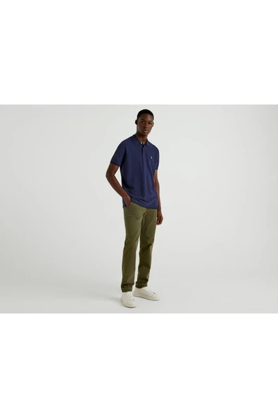Benetton Regular Fit Kısa Kollu Polo Tshirt ürün görseli 1