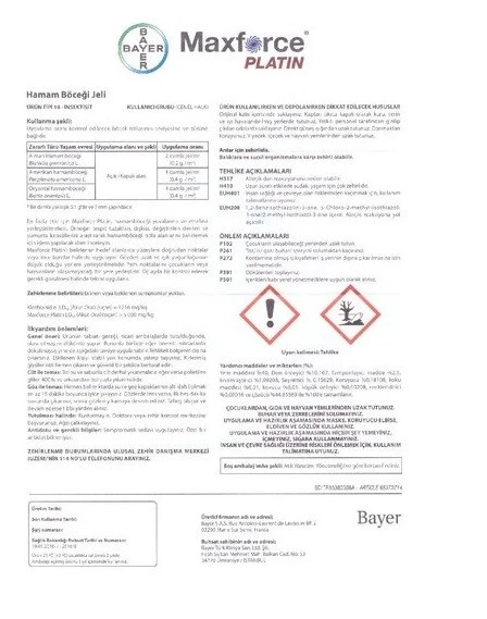 Bayer Maxforce Platin Hamamböceği Jeli 20 Gr_(SKT:2027/ŞUBAT) - Resim 3