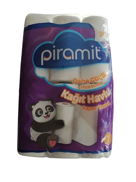 Piramit 3 Katlı 12'li Kağıt Havlu ürün görseli 1