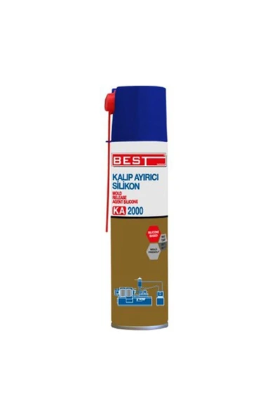 Best K-2000 400 ml Silikon Bazlı Kalıp Ayırıcı Sprey ürün görseli 1
