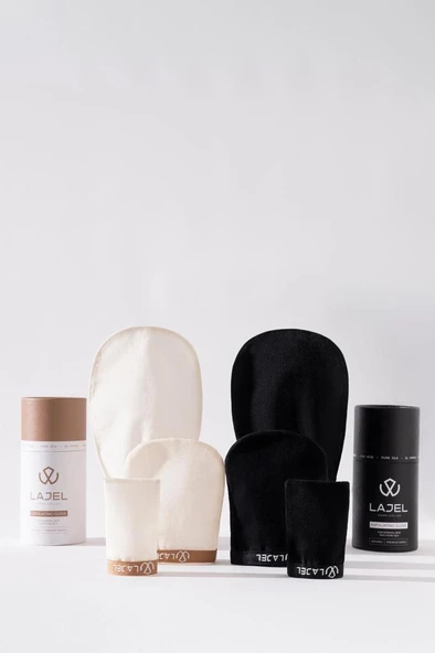 Lajel Premium 6'lı Kese Seti Gelin, Damat, Çeyiz, Bohça, Hamam, Banyo, Duş, Vücut Peeling ürün görseli 1