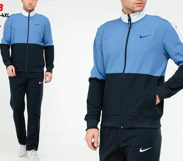 Nike EA-4058 Battal Beden Erkek Polyester Eşofman Takımı ürün görseli 1