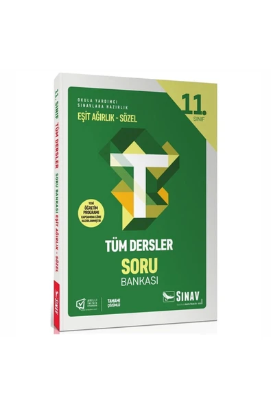 Sınav 11.Sınıf Tüm Dersler Sözel Soru Bankası ürün görseli 1