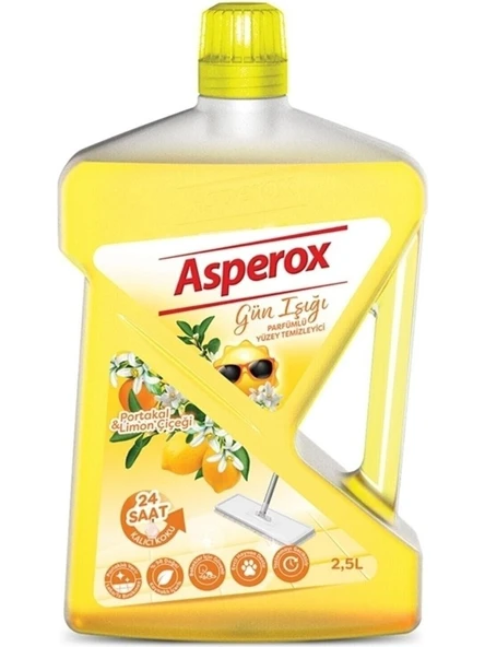 Asperox Gün Işığı Portakal&Limon Çiçeği Kokulu Parfümlü Yüzey Temizleyici 2.5 Litre ürün görseli 1