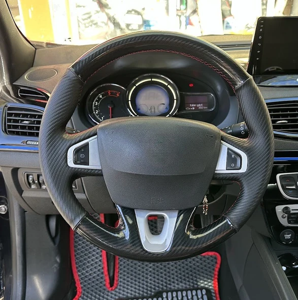 Renault Fluence Megane 3 Scenic Araca Özel Direksiyon Kılıfı Uyumlu AÇIKLAMAYI OKUYUNUZ ürün görseli 1