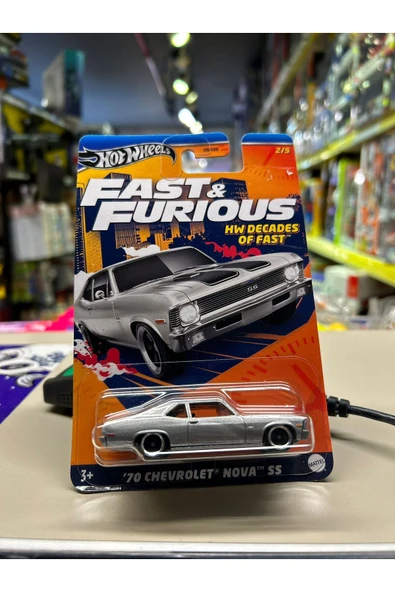 Hot Wheels Fast Furious 70 Chevrolet Nova HNR88 HRW42 ürün görseli 1