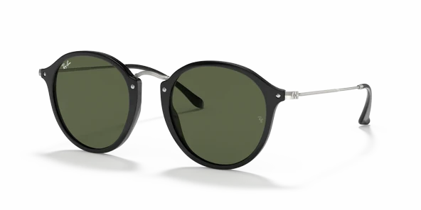Ray-Ban Round Fleck 2447 901 Black-Green Güneş Gözlüğü ürün görseli 1