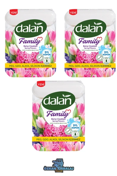 Dalan Family Bahar Çiçekleri El Sabunu 3 Paket ürün görseli 1