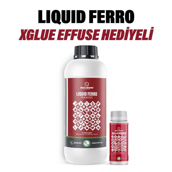 NATURWİN LİQUİD FERRO SIVI DEMİR GÜBRE 1LT XGLUE EFFUSE HEDİYELİ ürün görseli 1