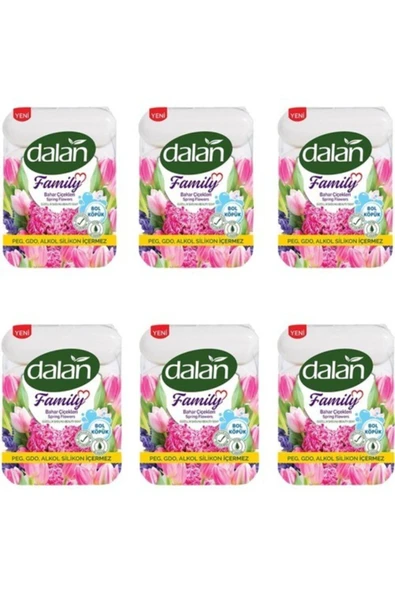 Dalan Family Sabun Bahar Çiçekleri 6'lı Paket 75x4 Gr ürün görseli 1