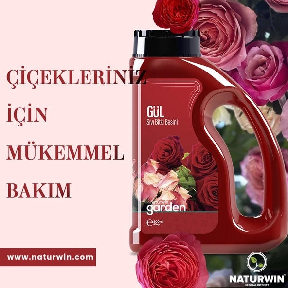 NATURWİN GARDEN GÜL SIVI BİTKİ BESİNİ 600 ML ürün görseli 1