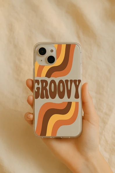 Tecno Camon 19 Neo Groovy Baskılı Şeffaf Silikon Kılıf ürün görseli 1