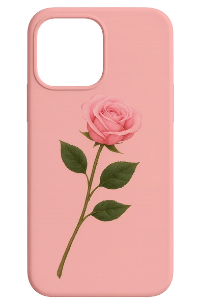 Xiaomi Mi 13 Pink Rose Baskılı Silikon Kılıf ürün görseli 1