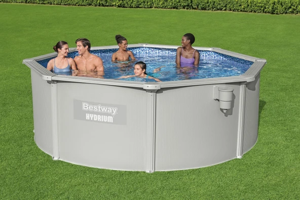 Bestway® 56574 Hydrium™ Çelik Duvarlı Prefabrik Yer Üstü Havuz Seti 3,66 m x 1,22 m ürün görseli 1