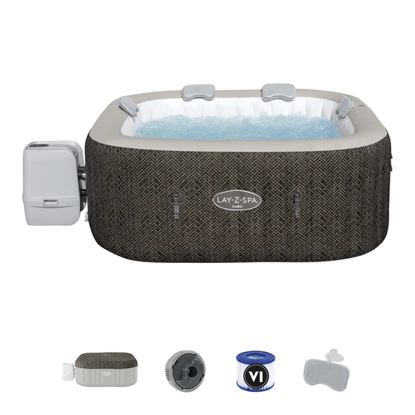Bestway Lay-Z-Spa Cabo Smart HydroJet 6001R Enerji Tasarruflu Şişme Spa Havuzu, Mobil Uygulama Kontrollü, 4-6 kişilik ürün görseli 1