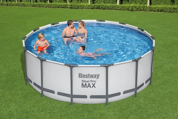 Bestway® 5612X Steel Pro MAX™ Prefabrik Yer Üstü Çember Havuz Seti 4,27 m x 1,22 m ürün görseli 1