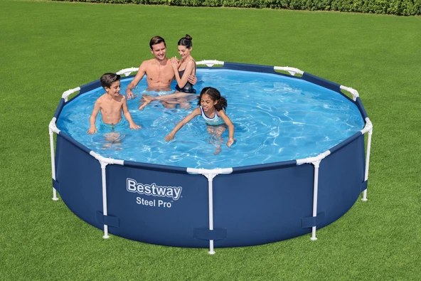Bestway® 56679 Steel Pro™ Prefabrik Yerüstü Çember Havuz 3,05 m x 76 cm ürün görseli 1
