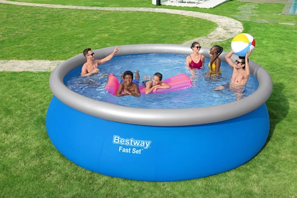 Bestway® 57289 Fast Set™ Çember Şişme Havuz Seti  4,57 m x 1,22 m ürün görseli 1