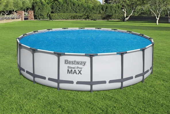 Bestway® 58173 Güneş Isıtmalı Havuz Örtüsü - 5,49 m çaplı yerüstü havuzlar için ürün görseli 1