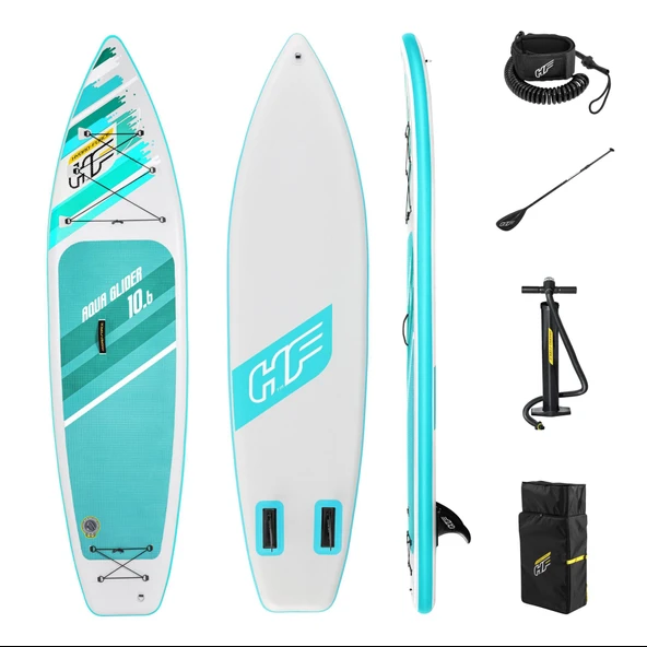Hydro-Force™ 65347 Aqua Glider™ Kürekli Şişme SUP-Sörf Seti 3,20 m ürün görseli 1