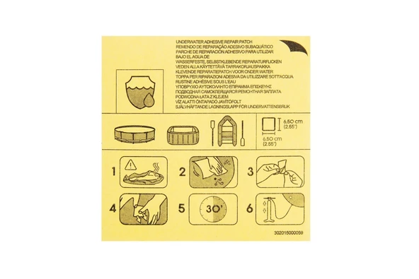 Bestway 62091 Su Altı Güçlü Tamir Yama Seti 10 lu paket ürün görseli 1