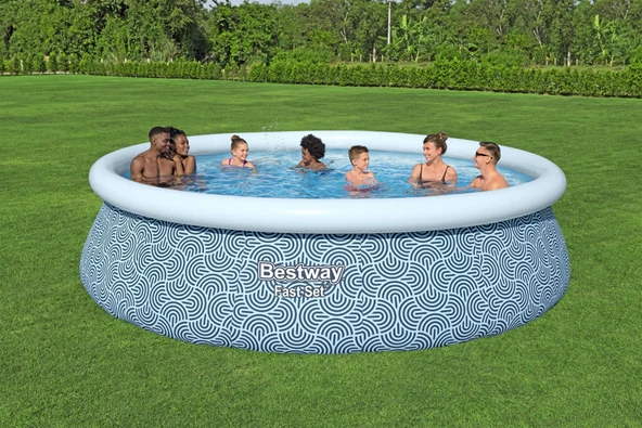 Bestway® 57372 Fast Set™ Çember Şişme Havuz Seti 4,57 m x 1,07 m ürün görseli 1