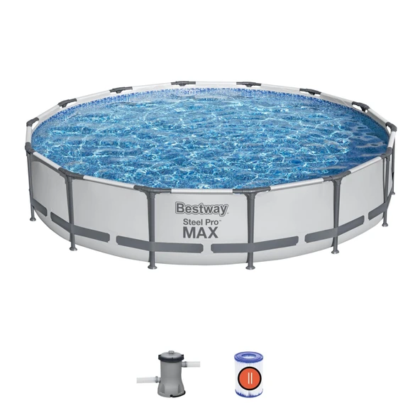 Bestway® 56595 Steel Pro MAX™ Prefabrik Yer Üstü Havuz Seti 4,27 m x 84 cm ürün görseli 1