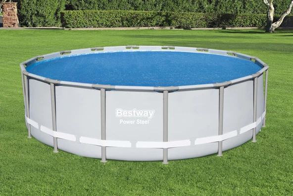Bestway® 58253 Güneş Isıtmalı Havuz Örtüsü - 3,96 m, 4,27 m ve 4,57 m Yerüstü Havuzlar için ürün görseli 1