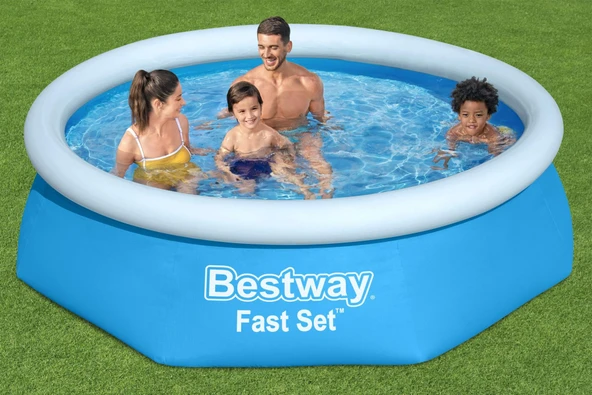 Bestway® 57450 Fast Set™ Çember Şişme Havuz Seti 2.44 m x 61 cm ürün görseli 1