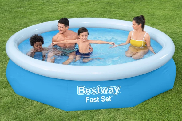 Bestway® 57458 Fast Set™ Çember Şişme Havuz Seti 3.05 m x 66 cm ürün görseli 1