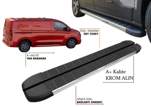 TRANSİT CUSTOM VAN KISA ŞASE YAN BASAMAK 2025 2026 2027 ürün görseli 1