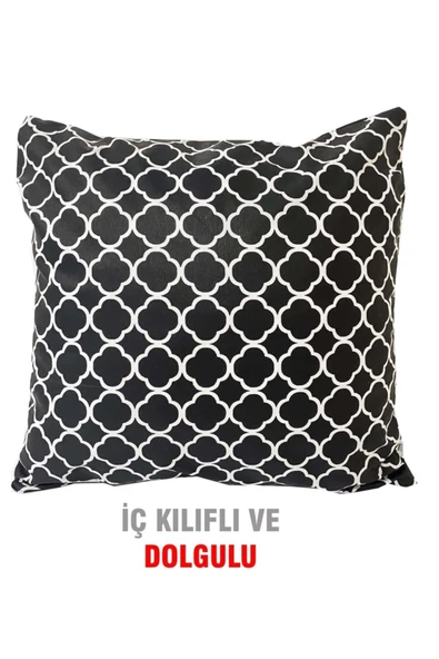 Vip Home Concept Market Ürünleri Kırlent Yastık Dolgulu Fermuarlı Vip Yastık 1 Adet-43x43 Cm(karaçatı) ürün görseli 1