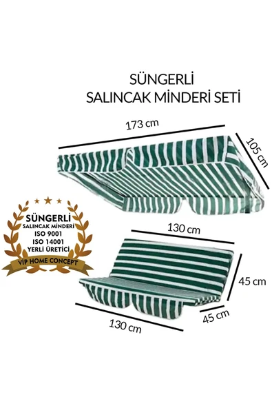 Vip Home Concept Market Ürünleri Salıncak Minder Seti 2 Kişilik ürün görseli 1